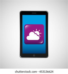 climate cloud weather nature isolated, vector illustration eps10