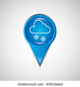 climate cloud weather nature isolated, vector illustration eps10