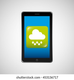 climate cloud weather nature isolated, vector illustration eps10