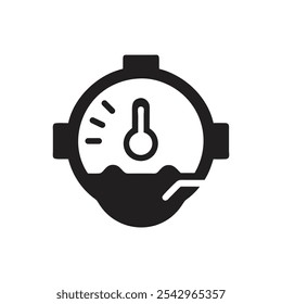 Climate Control Icon on white background