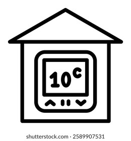 Climate Control Vector Line Icon Design For Persoanl And Commercial Use