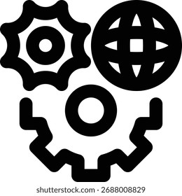 Climate Engineering, Geoengineering, Climate System Outline Icon