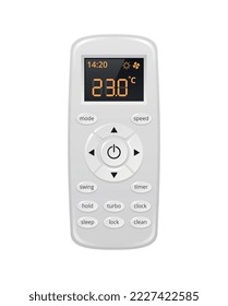 Climate equipment realistic composition with isolated image of household consumer electronics vector illustration