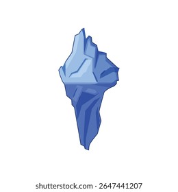 climate iceberg cartoon. sea water, ocean polar, freeze drift climate iceberg sign. isolated symbol vector illustration