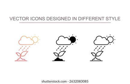 Climate icon design with white background stock illustration