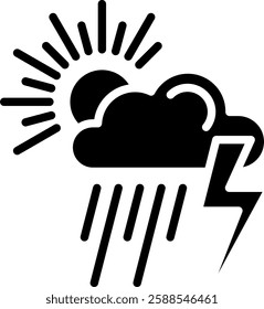 Climate Icon Glyph Vector Illustration