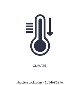 climate icon. Simple element illustration from meteorology concept. climate editable symbol design on white background. Can be use for web and mobile.