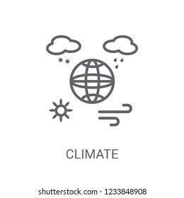 Climate icon. Trendy Climate logo concept on white background from Weather collection. Suitable for use on web apps, mobile apps and print media.