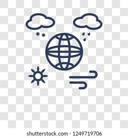 Climate icon. Trendy Climate logo concept on transparent background from Weather collection