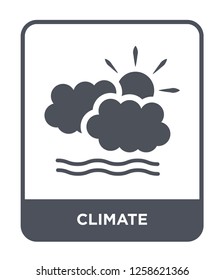 climate icon vector on white background, climate trendy filled icons from Meteorology collection, climate simple element illustration