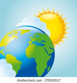 climate landscape design, vector illustration eps10 graphic 