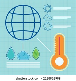 climate and nature infographic template