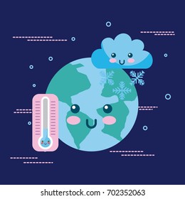 Climate objects cartoon