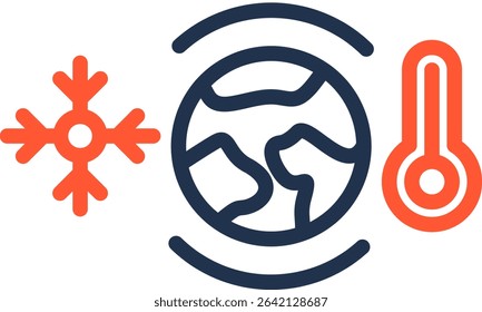 Climate Resilience Icon Color Line Vector Illustration
