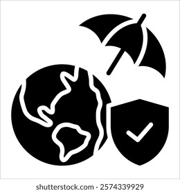 Climate Resilience Icon Element For Design