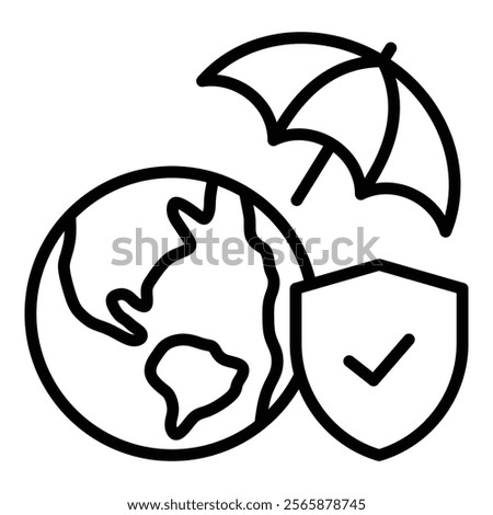 Climate Resilience Icon Element For Design