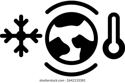 Climate Resilience Icon Glyph Vector Illustration