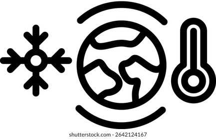 Climate Resilience Icon Outline Vector Illustration