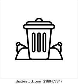 Ilustración del icono de contorno de la barra de cambios climática