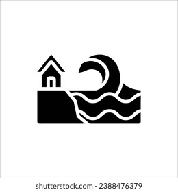 Climate Tsunami Filled Icon Vector Illustration
