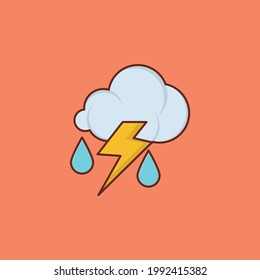 Klima-Vektorflachfarbensymbol