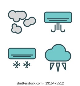climate vector icon set