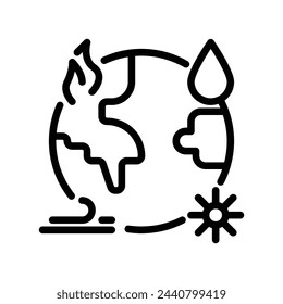 climate vector line icon symbol