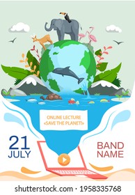 Climate and weather change of planet. Eco friendly, biodiversity, conservation and environmental protection