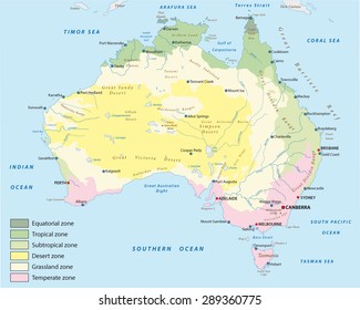 climate zone map of australia