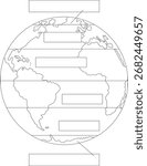 climatic zones world eps Drawing
