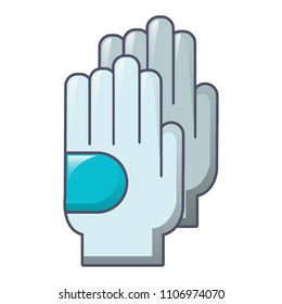 Climb gloves icon. Cartoon of climb gloves vector icon for web design isolated on white background