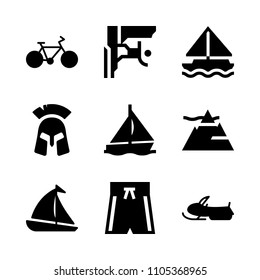 climb, grip, tool and mountain rocks icons in Sport vector set. Graphics for web and design
