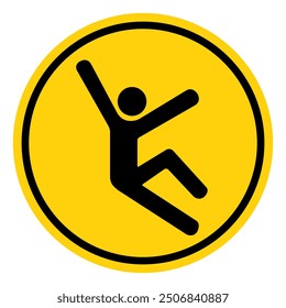 Climb Hazard Symbol Sign, Vector Illustration, Isolate On White Background Label.EPS10