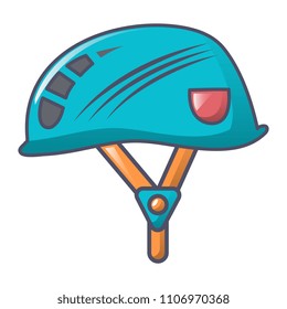 Climb helmet icon. Cartoon of climb helmet vector icon for web design isolated on white background