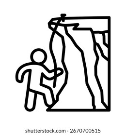 Climb Higher Icon Element for Design