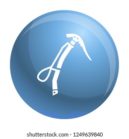 Climb ice axe icon. Simple illustration of climb ice axe vector icon for web design isolated on white background