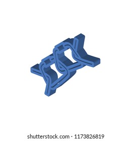 Climb isometric left top view 3D icon