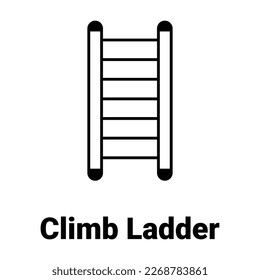 Climb ladder Vector Icon easily modify

