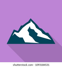 Climb mountain icon. Flat illustration of climb mountain vector icon for web design