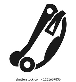 Climb mountain tool icon. Simple illustration of climb mountain tool vector icon for web design isolated on white background