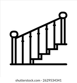 Climb object icon design black and white with bold outline 