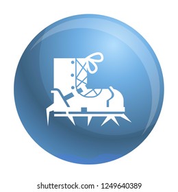 Climb spike boot icon. Simple illustration of climb spike boot vector icon for web design isolated on white background