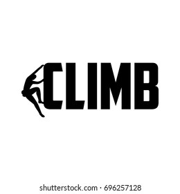 climb vector logo. simple logo.