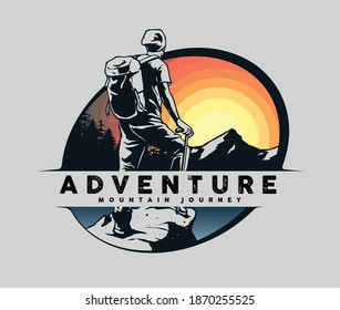 climber art template for logo and other