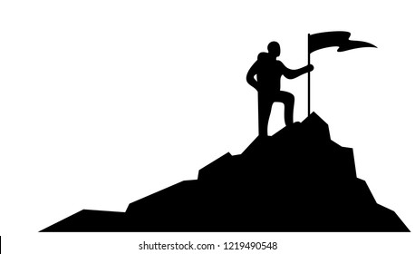 Climber background vector template. Outdoor banner template