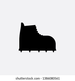 climber boots icon sign signifier vector