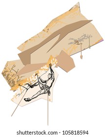 climber, drawing