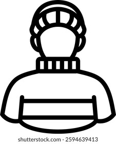 Climber Icon Element For Design