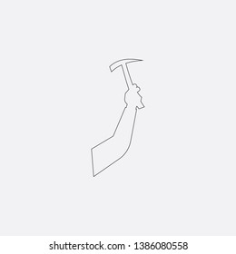 climber icon sign signifier vector