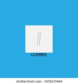 climber icon sign signifier vector
